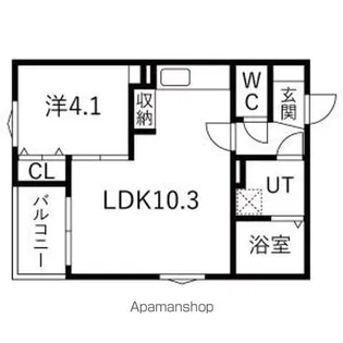 The Manoa【3階】の間取り