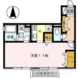 第5関ニューバリヤ【2階】の間取り
