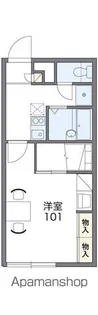 レオパレスリベェールⅡ【104号室】の間取り