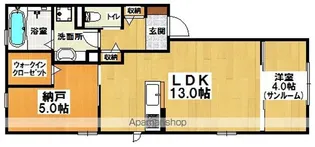 バオムヴォレ【201号室】の間取り