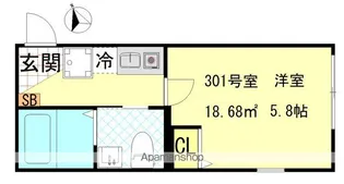 NEST HIRAI【3階】の間取り