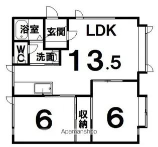 ハイツセピア【2階】の間取り