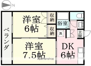 ビスターリドリーム【Ⅵ206号室】の間取り