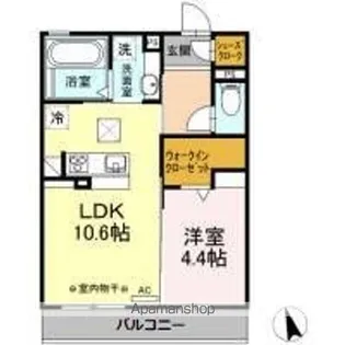 アミティエ(コトブキチョウ)【1階】の間取り