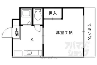 シャネルファイブ【3-C号室】の間取り