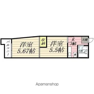 メイプルヒル【4階】の間取り