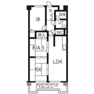 グランドハイリス上社【2階】の間取り