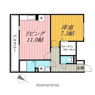 ヴェルデ神明町【1階】の間取り