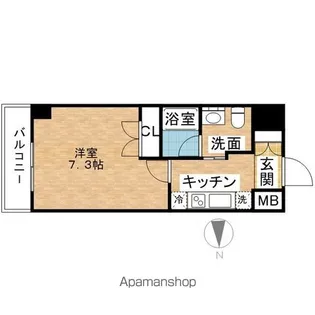 レジディア鶴舞【10階】の間取り