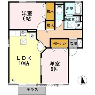 JUN HOUSE D棟【1階】の間取り