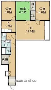 グットホーム高松【101号室】の間取り