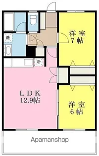 CITY SPIRE東石井【13階】の間取り