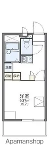 レオパレス月隈南【3階】の間取り