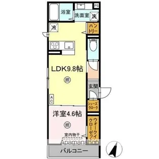 レーヴ・ウェル松代【2階】の間取り