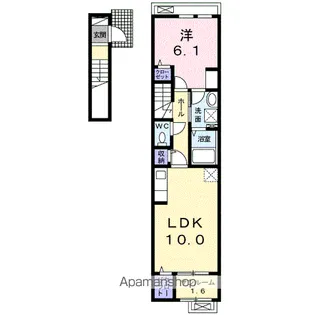 アンシャンテ Ⅳ【2階】の間取り