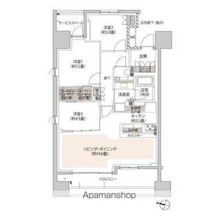 ザ・パークハウス本郷【6階】の間取り