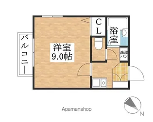 グレイス市場木【2階】の間取り