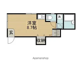 ベルパーク錦【1階】の間取り