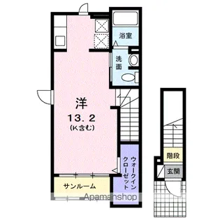 デサフィナード【2階】の間取り