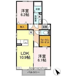 クレール秋桜【2階】の間取り