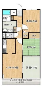 ソルツ万石浦【303号室】の間取り
