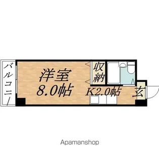 コーポハシモト【8階】の間取り