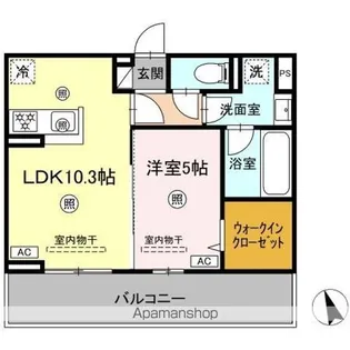 カーサヒルズ【2階】の間取り