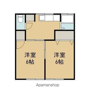 コーポ秋南【8号室】の間取り
