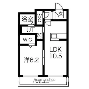 リアン シュシュ【1階】の間取り