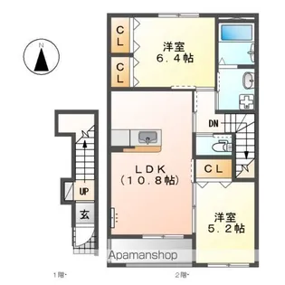 コンフォルト【2階】の間取り
