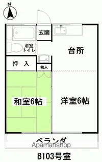 三井マンション【B203号室】の間取り