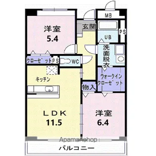 ビエント ナイン【3階】の間取り