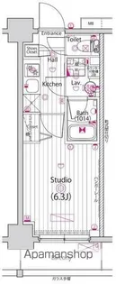 グランド・ガーラ横浜【5F-15号室】の間取り