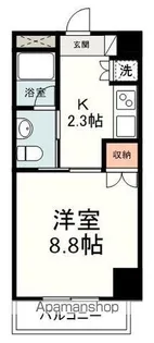 リバブル本通【8階】の間取り