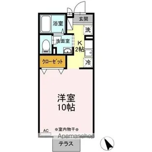 HOM・1(エイチオーエムワン)【1階】の間取り