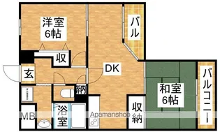 新大阪サニーハイツ【4階】の間取り