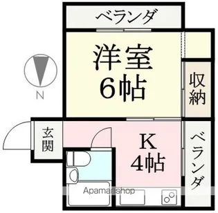 サンシャイン乾徳【201号室】の間取り