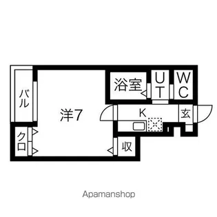 リベルタ角五郎【103号室】の間取り