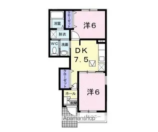 ヴィラ ノーヴァA【1階】の間取り