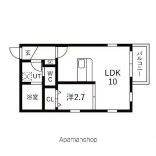 ジュエル守山Ⅰ【1階】の間取り