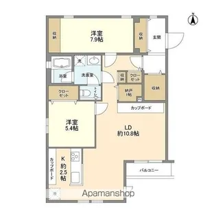 サンフラット【2階】の間取り