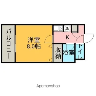 パインクレスト萩野【303号室】の間取り