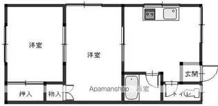 サバービアヨシヨB【1階】の間取り