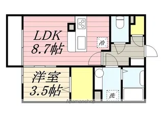 セゾンフィール【103号室】の間取り