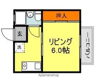 ファミール春日原【2階】の間取り