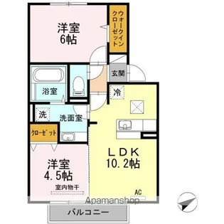 フルール【103号室】の間取り