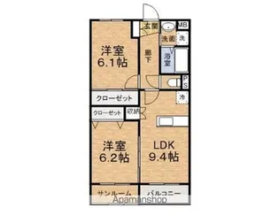 ブライトハート【301号室】の間取り