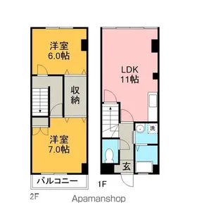 ストークマンション加木屋【205号室】の間取り
