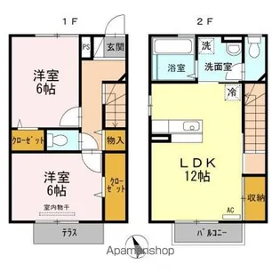 エスポワール・ナミ【1階】の間取り