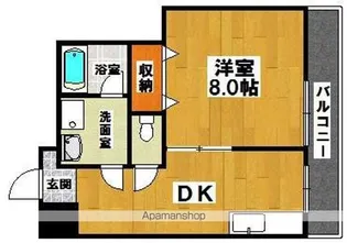 パーク大浜【210号室】の間取り
